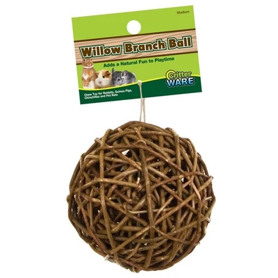 Ware Manufacturing Willow Branch Ball Natural Chew Toy For Small Pets 4 Inch - Image 1 of 2