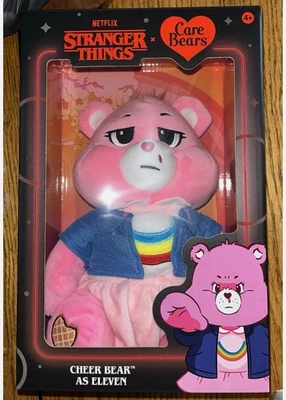 Netflix Care Bears x Stranger Things Cheer Bear As ELEVEN 12" PLUSH New - Image 1 of 2