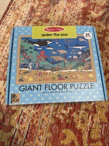 Rompecabezas de piso gigante Melissa & Doug Natural Play 35p - Bajo el mar - Imagen 1 de 4