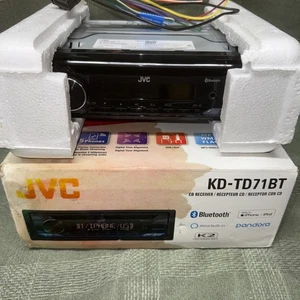 JVC KD-TD71BT Single Din CD Receiver RDS Tuner Built in Bluetooth KDTD71BT New - Picture 1 of 9