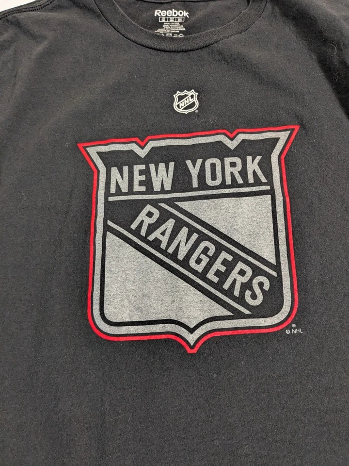 Reebok NHL Black Men's T-Shirt New York Rangers Size 2X - Image 1 of 4