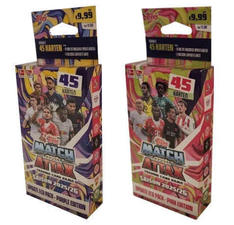 Topps Match Attax Bundesliga 2025/2026 | 1x UPDATE ECO-PACK SET (Purple + Pink) - Bild 1 von 1