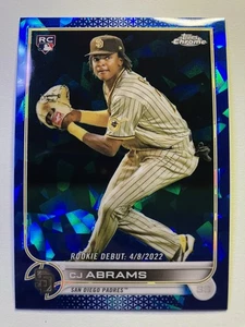 2022 Topps Chrome Update Sapphire CJ Abrams RC Rookie #US34 Padres - Bild 1 von 2