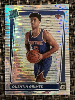 Pulsar plateado Quentin Grimes 2021 con clasificación óptica novato #166 Foto 1 de 2
