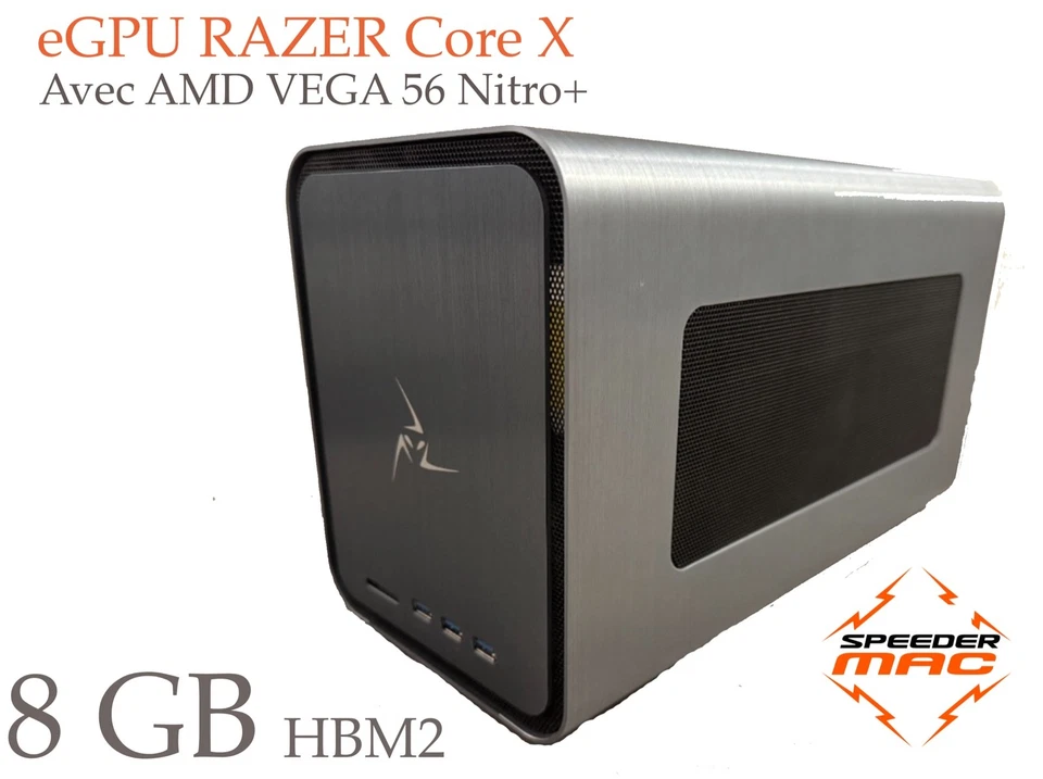  eGPU RAZER Core X + AMD VEGA 56 Nitro + 8GB HBM2 Mac Book Pro /Air iMac Tahoe - Immagine 1 di 1