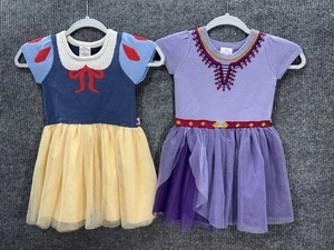 Menge 2 Disney Prinzessin Schneewittchen & Asha (Wunsch) Kleid Kleinkind 4T Mädchen Cosplay - Bild 1 von 8