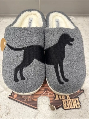 Zapatillas de espuma viscoelástica BLACK LAB RETRIEVER talla 9/10 zapatos de casa perro labrador Foto 1 de 4