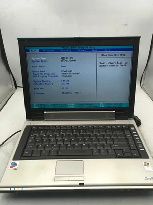 TOSHIBA SATELLITE M55 S325 -BOOTS TO BIOS- INTEL PENTIUM M - 500MB RAM -READ- BB - Image 1 of 4