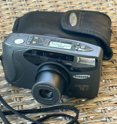Cámara SAMSUNG ZOOM DELGADO AF 70S Lente Enfoque Automático Macro 35-70mm - Funciona Foto 1 de 4