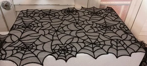 C&F-HALLOWEEN SPIDER WEB TABLE RUNNER-2025-NEW-14" X 72" - Picture 1 of 2