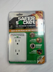 Safer Socket Twin-Star Plug-In Fire Prevention Technology New Sealed Old Stock - Picture 1 of 11