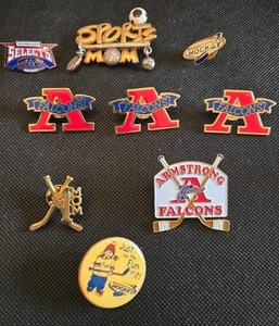 Vintage Robbinsdale Minnesota Armstrong Hockey Mom Pin Collection - Picture 1 of 4