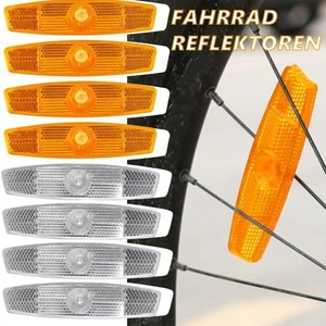 4/8X Fahrrad Speichenreflektoren Katzenaugen Speichen Reflektoren Streifen 110MM - Bild 1 von 15