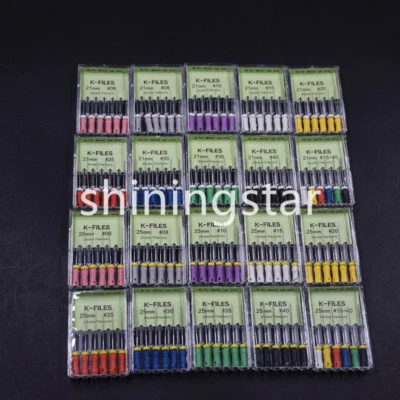 Dental Niti Nickel Titanium H/K-FILES Endo Hand Root Canal File 21/25/31 mm - Image 1 of 4