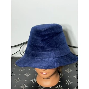 Betmar Vintage Blue Velour Bucket Hat - Picture 1 of 10