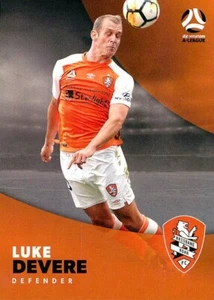 2017 2018 BRISBANE ROAR A-League Card LUKE DEVERE - Picture 1 of 2