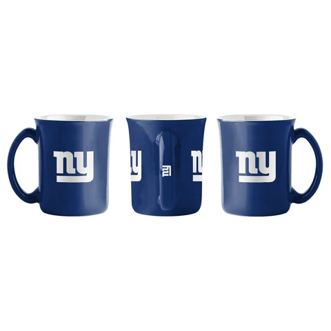 New York Giants Boelter NFL 15oz Cafe Blue Coffee Mug(1) FREE SHIP!! READ Cover
