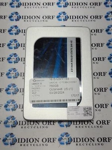 MICRON CRUCIAL 750GB 2.5" SSD CT750MX300SSD1, Grade B SKU 8169 - Afbeelding 1 van 2