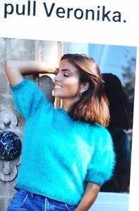 SUPERBE PULL Anny Blatt, VERONIKA Angora NEUF π¨π΅ - Picture 1 of 9