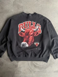 VINTAGE salem sportswear NBA chicago bulls 90s Sweatshirt XL - Picture 1 of 3