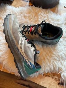 Green Grey Black Saucony Peregrine 11 Trail Running Sneaker Mens 12 - Imagen 1 de 5