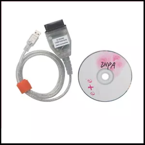 Cable de interfaz USB de diagnóstico con interruptor y disco BMW para Diabas INPA K+DCAN - Imagen 1 de 4