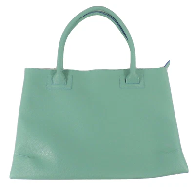 MainStreet Collection 托特包绿色双手柄内衬拉链 — 第 1/4 张图片