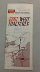 October 1, 1970 Penn Central Railroad East/West Timetables  
