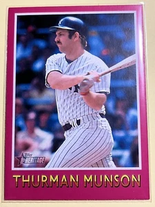 2024 Topps Heritage - Thurman Munson 1975 Baseball Sensations #75BS-5 Yankees - Picture 1 of 2