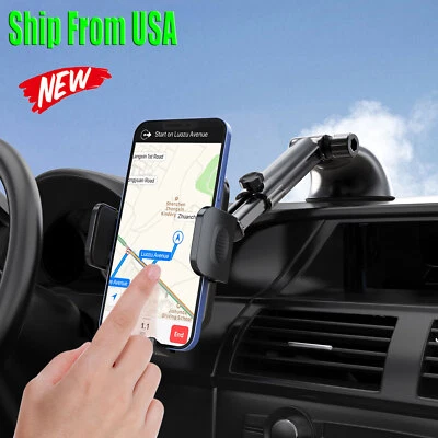360° Car Windshield Mount Holder Stand For iPhone Samsung Mobile Cell Phone GPS - Image 1 of 4
