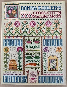 Donna Kooler's 555 Cross-stitch Sampler Motifs by Donna Kooler (Hardcover, 2008) - Picture 1 of 4