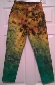Tie Dye Womens MANEUVERS slacks Size 14 Inseam 28" Zipper Fly 100% Cotton - Picture 1 of 5