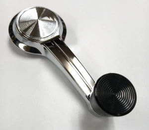 1965 66 Chevelle Belair Chevy II Biscayne Chrome Window Crank Handle Black Knob - Picture 1 of 5