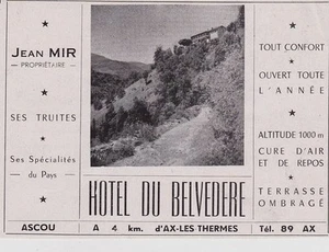 1958 -- AX LES THERMES HOTEL DES BELVEDERES 3F353 - Imagen 1 de 1