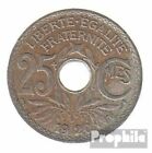 Frankreich KM-Nr. : 867 1925 sehr schön Kupfer-Nickel 1925 25 Centimes Monogramm