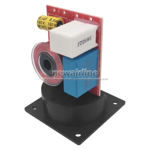2x 80W 2 Way Speaker Frequency Divider Filter Treble Bass Crossover Junction Box - Picture 1 of 6