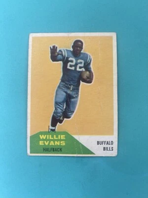 1960 Fleer Willie Evans #65 RC Low Grade  - Image 1 of 2