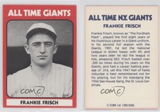 1980 TCMA All Time New York Giants Frankie Frisch (Portrait) #1980-0006.2 HOF