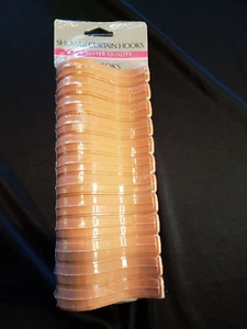 "Tenda doccia vintage anni '80 gancio/anelli anelli pesca/rosa 3"" - Foto 1 di 7
