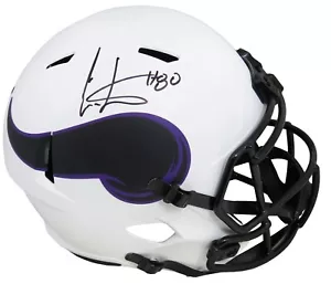 CASCO CRIS CARTER AUTOGRAFIADO FIRMADO VIKINGS LUNAR ECLIPSE F/S VELOCIDAD REP CERTIFICADO DE AUTENTICIDAD SS. - Imagen 1 de 1