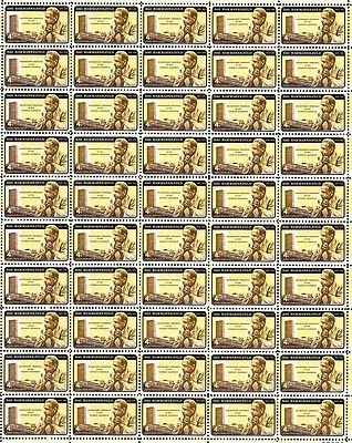 1962 - DAG HAMMARSKJOLD (error) -#1204 Mint Sheet of 50 Vintage Postage Stamps - Image 1 of 2
