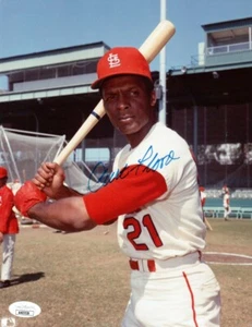 Curt Flood Signed Autographed 8X10 Photo Vintage St. Louis Cardinals JSA AH03526 - Picture 1 of 2