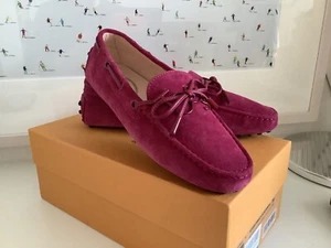 TOD’S Mokassins Gommino Wildleder Fuchsia Gr. 38 NEU - Bild 1 von 7