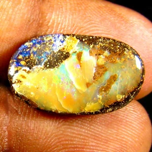 9.66 ct Fancy (19.42 x 11.17mm) Natural Australian Koroit Boulder Opal - Picture 1 of 2