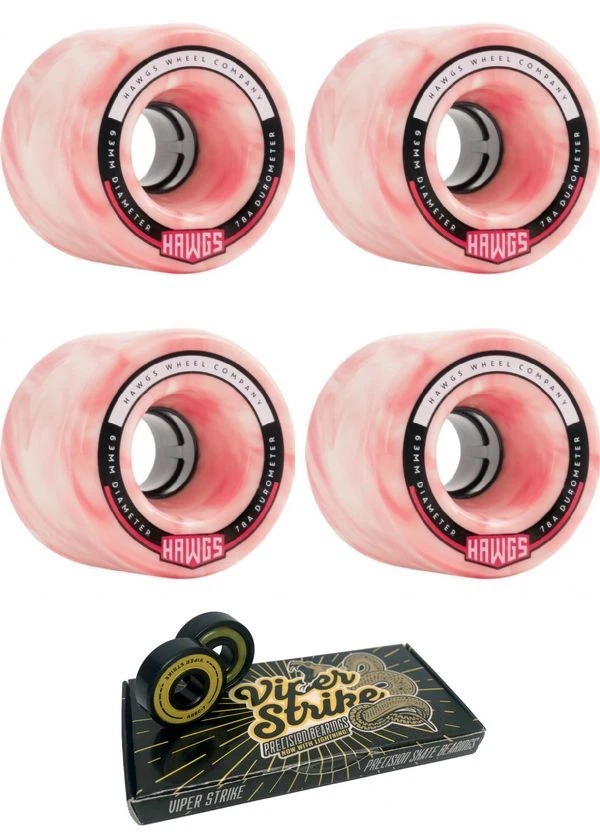 Ruedas Hawgs Fattie ruedas de skate - 63 mm 78a + rodamientos Foto 1 de 4