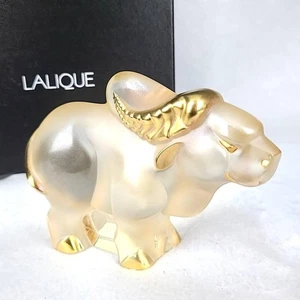 Figurina Lalique Zodiac Ox Gold - Rara Edizione Limitata con Scatola - Foto 1 di 9