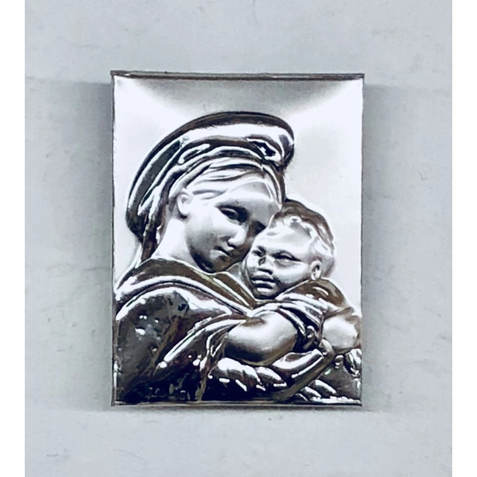 Spilla in argento 2.5x3.5 cm con MATERNITA' decorazione bomboniera 0QI1 - Immagine 1 di 1