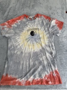 Ghanda Tee Shirt Size Med Tie-Dye Psychedelic Graphic Logo - Picture 1 of 11