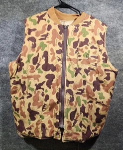 Vintage Camo Ducks Unlimited Hunting Vest Bob Allen Size XL - Picture 1 of 4