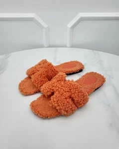 Hermes Oran Shearling Orange 39 148423335 - Bild 1 von 7